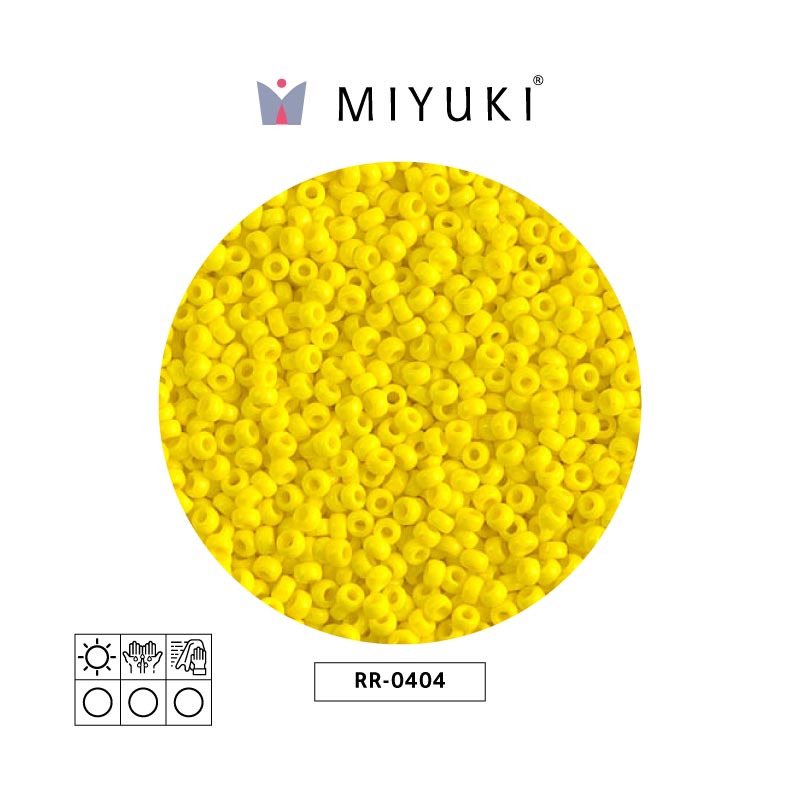 Mostacilla Miyuki rocalla 11/0 RR0404 opaco amarillo x 250g