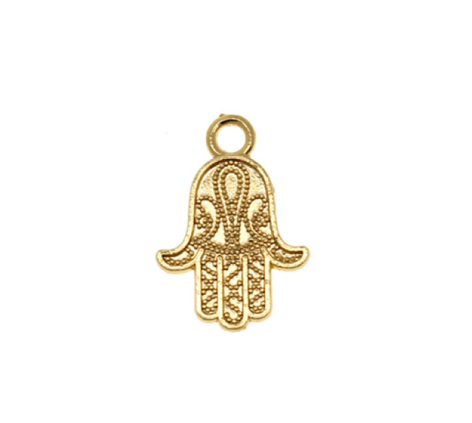 Herraje mano hamsa 17x13mm W-2346/rodio x und