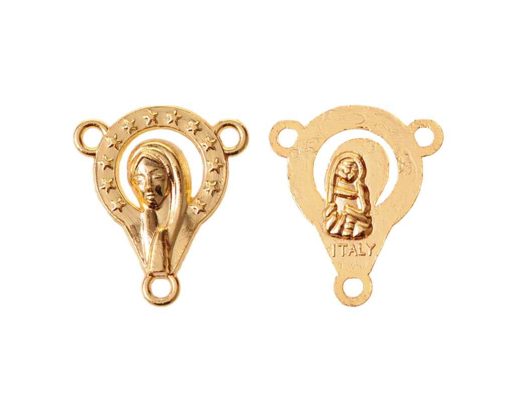 Dije crucero virgen 02 18x16mm/rodio x und