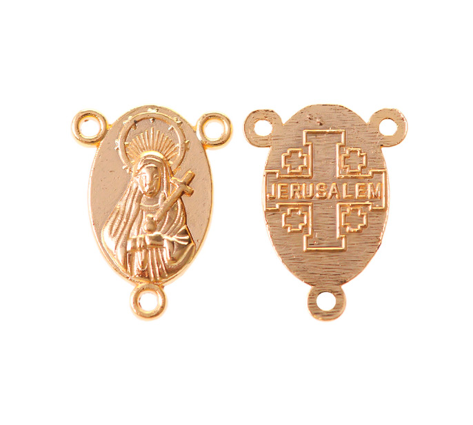 Crucero virgen dolorosa 17x13mm 13/golfi x und