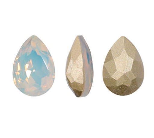 [24183] 4320CH pera 7x10mm 234 white opal x unidad