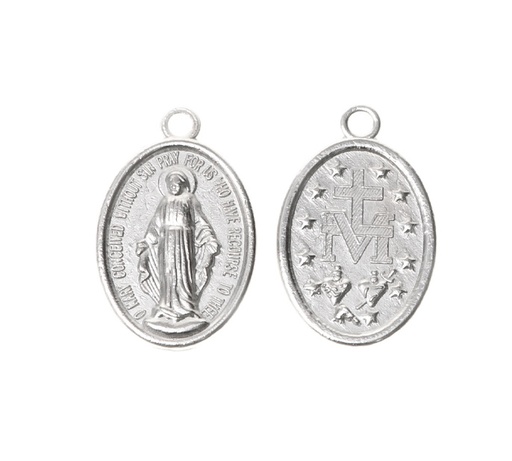 [24401] Medalla virgen 125 26x16mm /NQ x 10unds