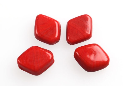 [24940] Vidrio hindu 3524 12x15mm color 21 dark red cor x und