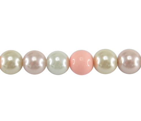 [25143] Perla vidrio 8mm mix coral 2 x 102 unds