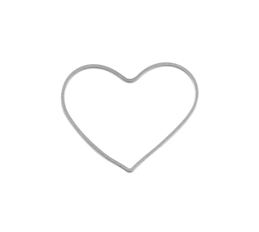 [25550] Herraje separador corazon 18x15mm/NQ x und