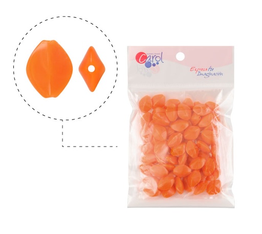 [26221] Acrilico oval 17x14mm AAB-51153-17 mandarin E-28 x 50g(Aprox 68und)