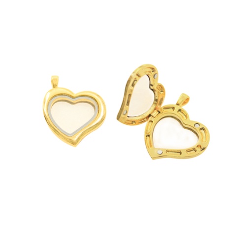 [26744] Locket pendant corazon 30mm A35968/rodio x und