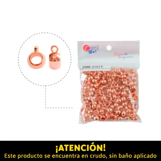 [27675] Plastimetal W1235 terminal kunihimo 10mm /R x 50g (170unds)