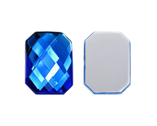 [28625] Acrilico K1037 octagon plano 10x12mm capri blue 4 x und