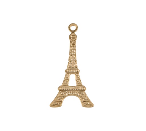 [28755] Dije torre eiffel 23x11mm/rodio x und