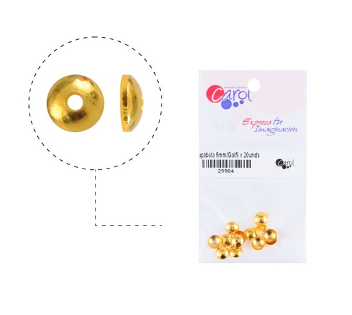 [29984] Tapabola 6mm/rodio x 20unds