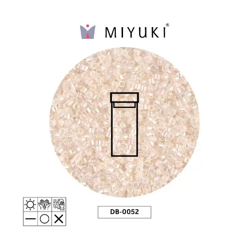 [31024] Miyuki delica 11/0 DB0052 pálido durazno forrado cristal AB x 3g