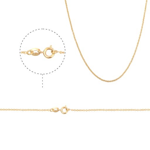 [11681] Cadena rodio 235S/A 1.73x1.34mm 42cm x und