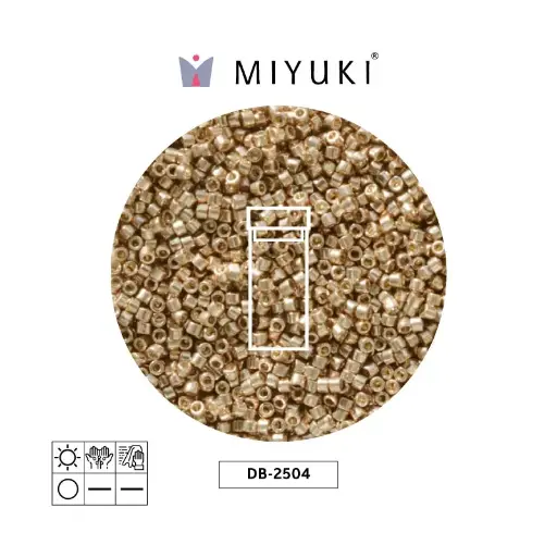 [18845] Miyuki delica 11/0 DB2504 Duracoat galvanizado rosa champagne x 3g