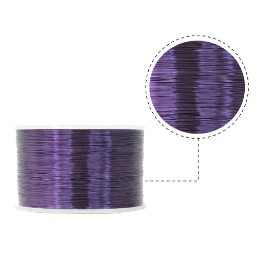 [18018] Alambre para bisuteria purpura N.28 0.30mm x kg