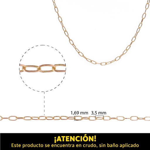 Cadena 1.69x3.5mm 235LB/R x m