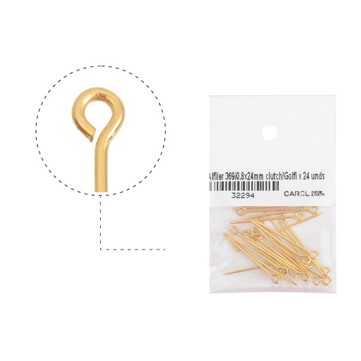 [32294] Alfiler 369/0.8x24mm clutch/rodio x 24 unds