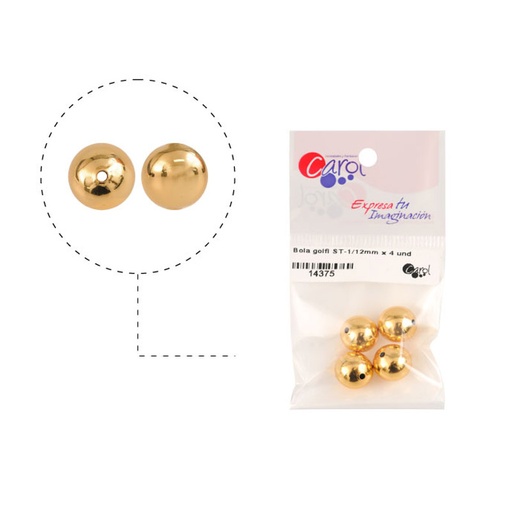 [14375] Bola rodio ST-1/12mm x 4unds