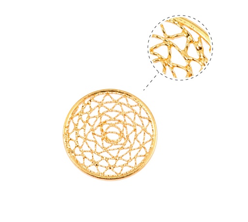 [18153] Filigrana redonda 12mm/rodio x und