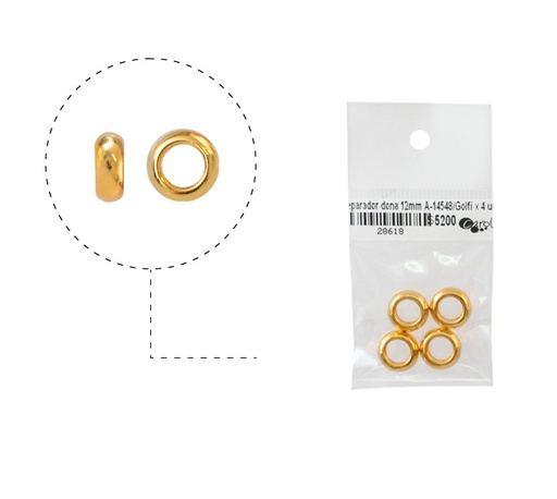 [28618] Separador dona 12mm A-14548/rodio x 4 unds