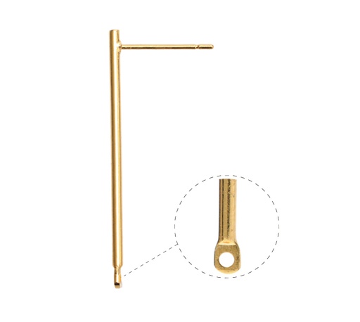 [14866] Aretes barra 1.5x35mm/rodio x par