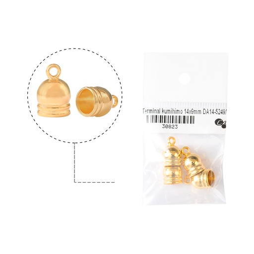 [30823] Terminal kumihimo 14x9mm DA14-5249/rodio x 4unds