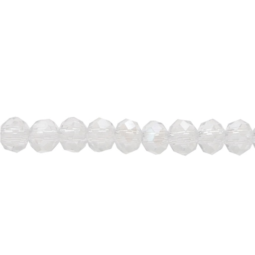 [25793] Murano rondela facetada 3mm crystal 02 AB x aprox110unds