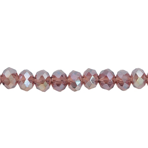 [13564] Murano rondela facetada 3mm light amethyst 17AB x aprox 120unds