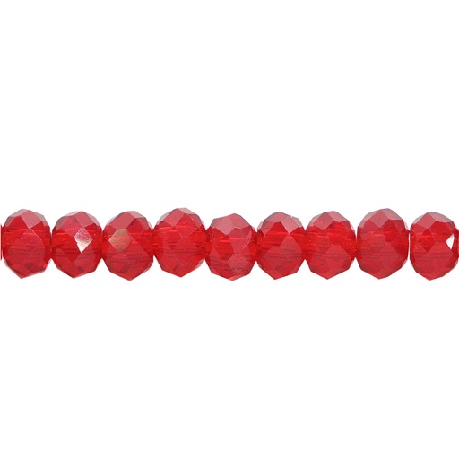 [17518] Murano rondela facetada 3mm siam 29 x 110unds