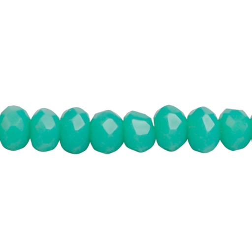 [22780] Murano rondela facetada 2mm turquesa 74 x aprox132unds