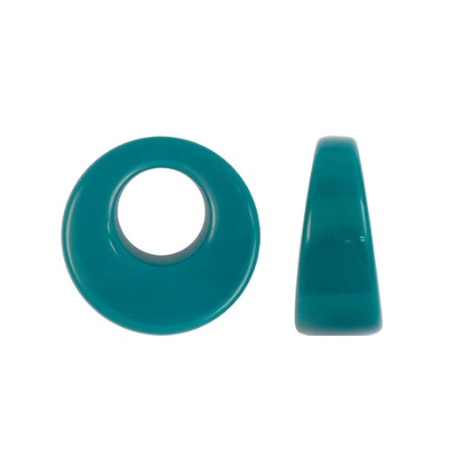 [12155] Tagua S-1767 verde petroleo 2 25x11mm x und