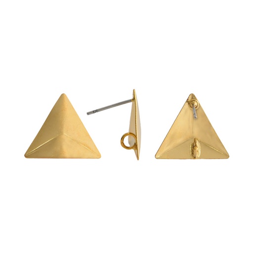 [30537] Arete triangulo relieve con argolla 15mm/rodio x par