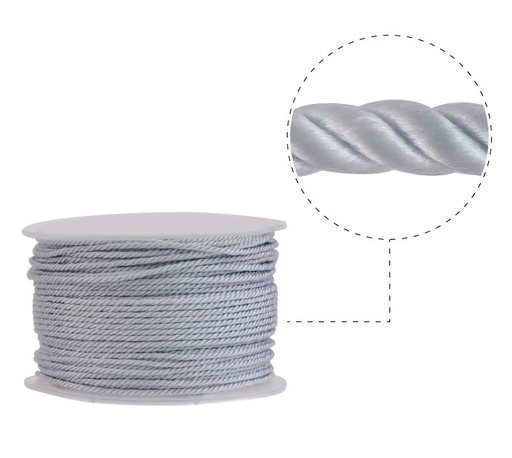 Cordon milan 2mm 51 gris x rollo 50yd