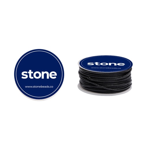 Cordon vibora 1mm 106 negro x rollo de 8m