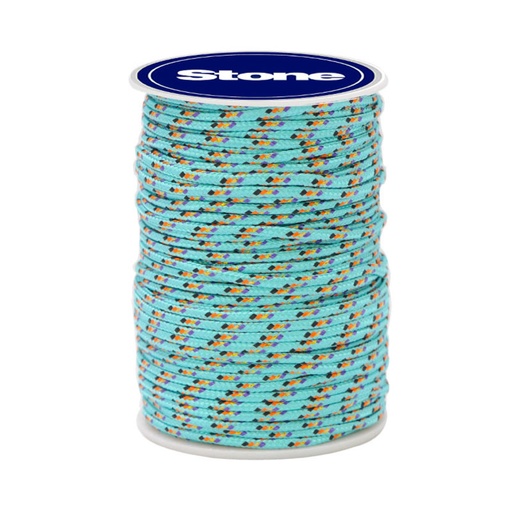 Cordon paracord 3mm aguamarina/varios #8 x rollo 50m