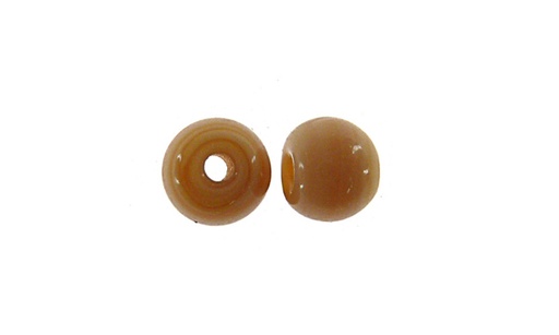 [24689] Vidrio hindú redondo 6mm crema 05 x und