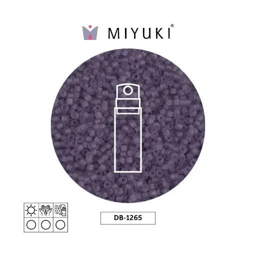 [17353] Miyuki delica 11/0 DB1265 mate transparente claro amethyst x 10g