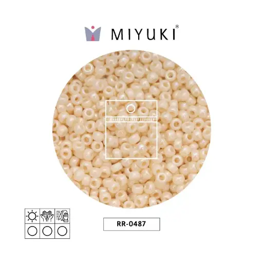 [19151] Mostacilla Miyuki rocalla 11/0 RR0487 opaco crema AB x 25g