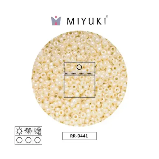 [22231] Mostacilla Miyuki rocalla 15/0 RR0441 opaco mocca latte brillo x 25g