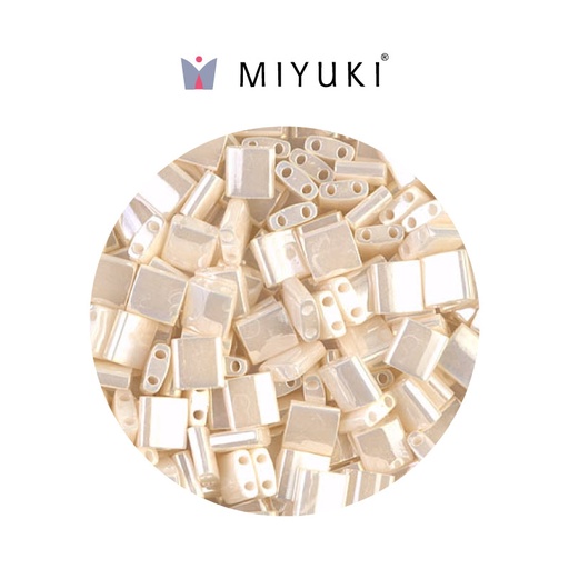 [23883] Miyuki tila 5x5x1.9mm TL0592 antique marfil perla Ceylon perlado x 50g