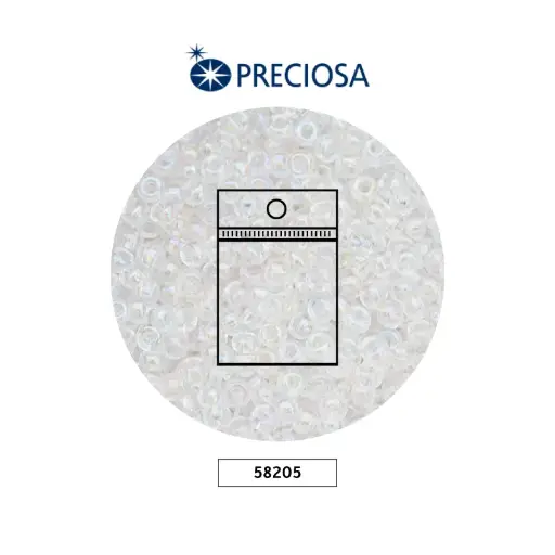 [26083] Mostacilla checa preciosa 10/0 2mm 58205 LP cristal AB x 50g