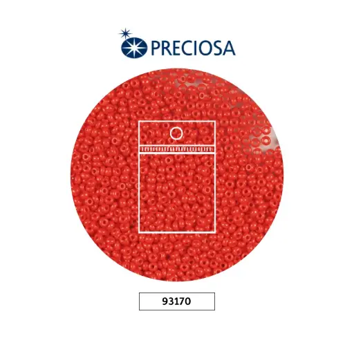 [25477] Mostacilla checa preciosa 8/0 3mm 93170 rojo x 50g