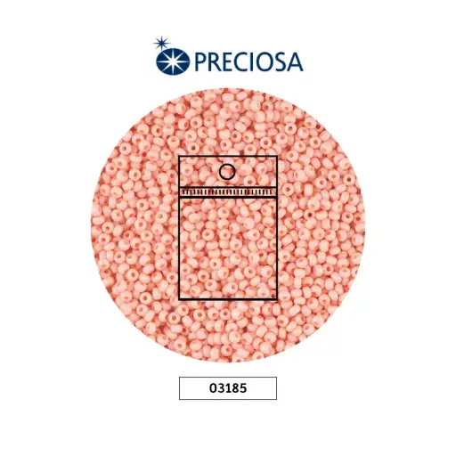 [28555] Mostacilla checa preciosa 10/0 2mm 03185  OP palo de rosa x 50g