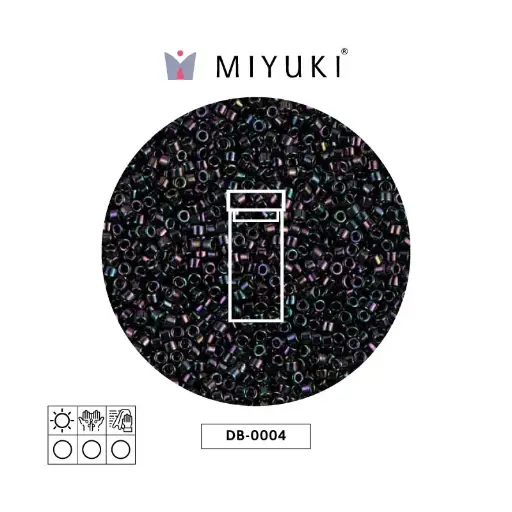 [29344] Miyuki delica 11/0 DB0004 metalizado oscuro plum AB x 3g