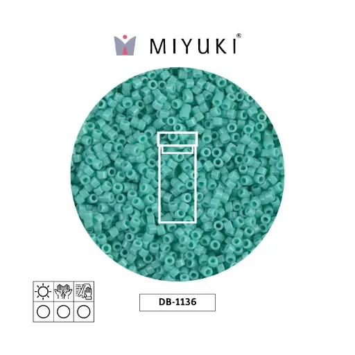 [21036] Miyuki delica 11/0 DB1136 opaco azul opal x 3g