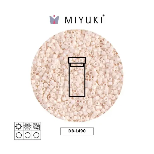 [16208] Miyuki delica 11/0 DB1490-1 opaco bisque blanco x 3g