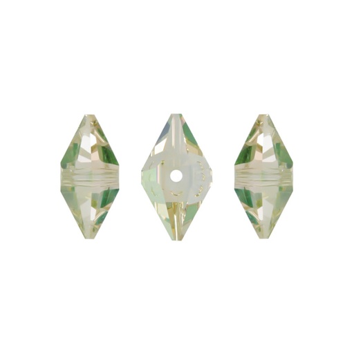 [19667] 5747 swarovski double spike crystal luminous green 16x8mm double spike x