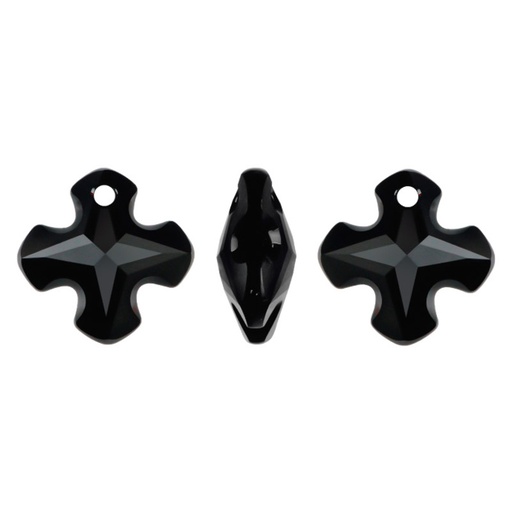 [29525] 6867 swarovski cruz griega  jet 14mm x und