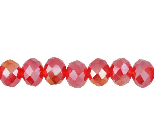 [10827] Murano rondela facetada 6mm lightt siam 38AB x aprox 80unds