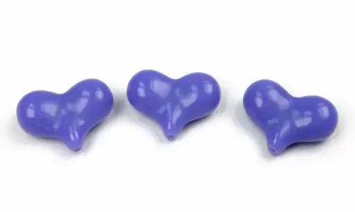 [11736] Acrilico 4800 corazon lila 39 18x23mm x 50 gramos
